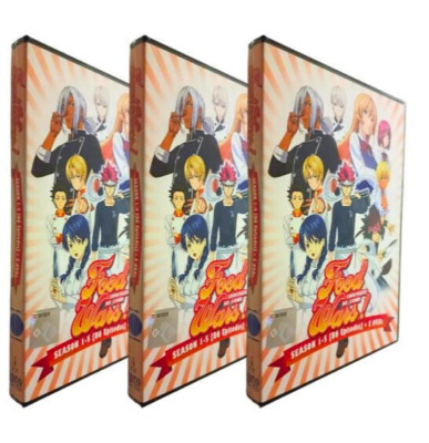 Food Wars! Season 1-5 Complete Anime DVD(English Dub) Shokugeki No Souma Box Set-image