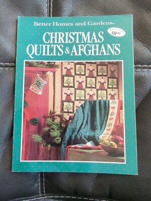 Better Homes and Gardens Christmas holiday Quilts & Afghans book 1990 sftcvr-image