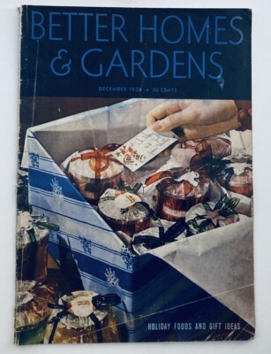 VTG Better Homes & Gardens Magazine December 1936 Holiday Foods & Gift Ideas-image