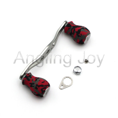 RED CAMO Baitcaster Fishing Reel Handle for Daiwa Abu Garcia Reel Grips-image
