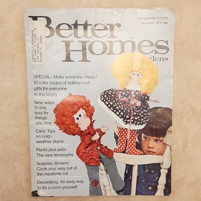 BETTER HOMES AND GARDENS Magazine Vintage Issue From November 1974-image
