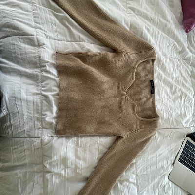 Tan/Brown Cozy Soft Sweater-image