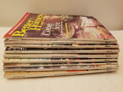Vintage 1994 Better Homes and Gardens Magazine Lot of 9-image