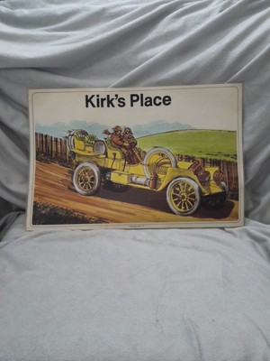 1974 Carter Riches Imports Vinyl Placemat Roadster Kirk’s Place Man Cave-image