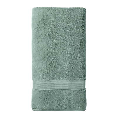 Better Homes & Gardens Signature Soft Solid Bath Sheet Green River Cotton Towels-image