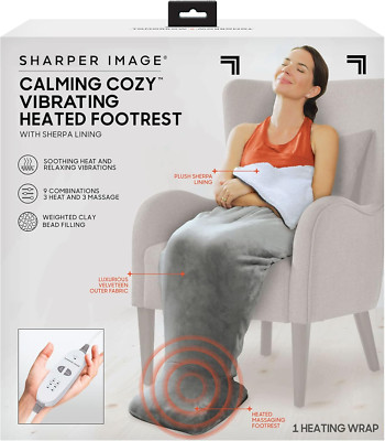 Calming Cozy by Sharper Image Personal Sherpa Wrap with Electric Heating Massagi-image
