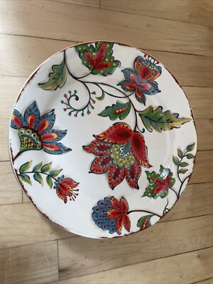 PIER 1 Imports Elizabeth Floral Ironstone 8 5/8