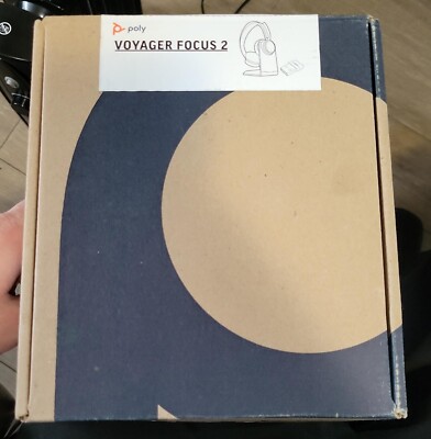 Poly Voyager Focus 2 UC, Standard, USB-A, Charge Stand (213727-01) Brand New-image