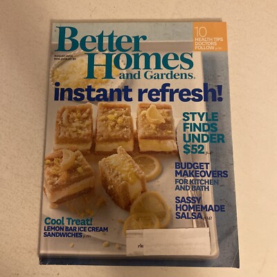 Better Homes And Gardens Magazine August 2014 Instant Refresh! 192 PAGES-image