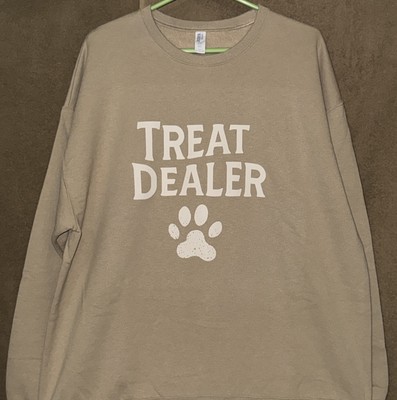 Treat Dealer Sweatshirt Beige Unisex Size XL Jerzees Nublend-image