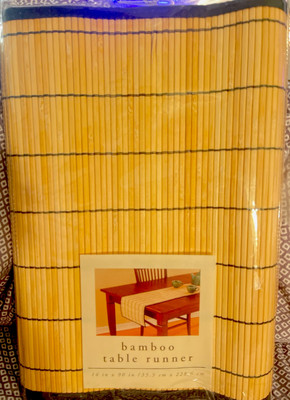 NEW Pier 1 Imports Bamboo Table Runner 14in X 19in-image