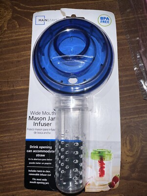 New Red Mainstays Wide Mouth Mason Jar Infuser-image