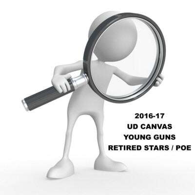 2016-17 Upper Deck Canvas YOUNG GUNS/LEGEND/POE-Complete-Finish your Set- U PICK-image