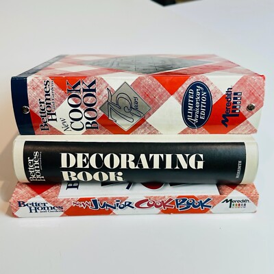 3 Better Homes and Gardens Cookbook 75th Edition Junior Vintage Decorating Book-image