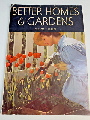 1937 MAY  BETTER HOMES & GARDENS MAGAZINE RECIPES ADS HOMEMAKER  GARDENING-image