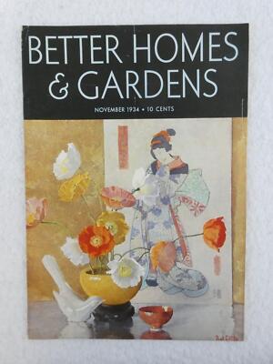 Vintage BETTER HOMES AND GARDENS Magazine November 1934 Issue-image