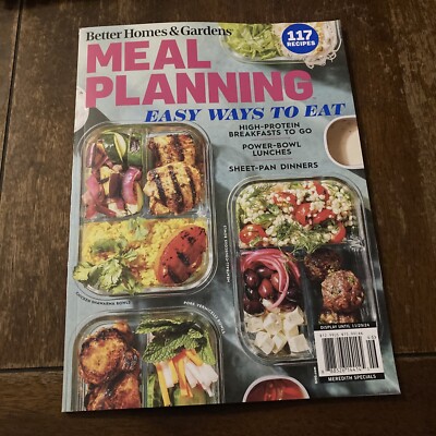 Better Homes & Gardens Meal Planning 2024 Magazine Meal Prep Easy 117 Recipes!-image