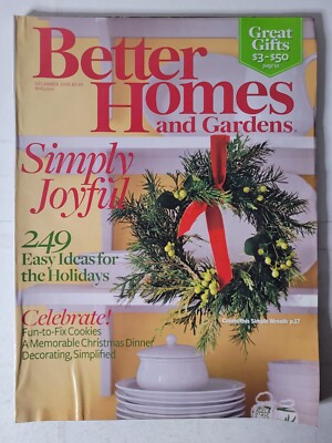 Better Homes and Gardens (Dec. 2008) Easy Ideas For The Holidays / Christmas-image
