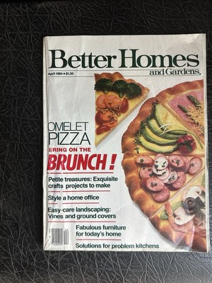 Better Homes and Gardens Apr 1984 Omelet Pizza, Ground Covern ID:74137-image