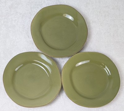 Set of 3 Pier 1 Imports Elemental Moss Green 12