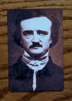 author Edgar Allan Poe portrait antique photo 2x3 refrigerator fridge magnet-image