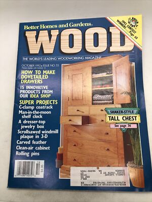 Better Homes and Gardens Wood Back Issue Magazine October 1992 Issue 55-image