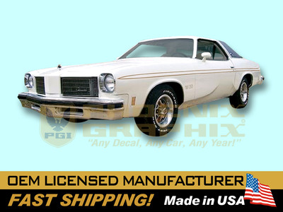 1975 Oldsmobile Hurst/Olds W-25 or W-30 Decals Graphics & Stripes Kit COMPLETE!-image