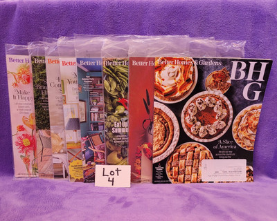 Better Homes & Gardens Magazines Lot 8 From 2023 2024 NEW STILL IN PLASTIC WRAP -image