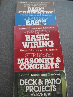 Better Homes and Gardens Books- Step by Step Books – 5 Book Set-image