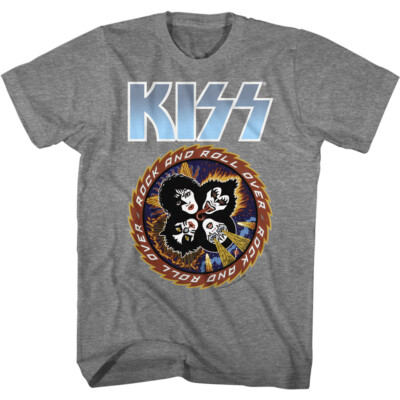 Kiss Rock And Roll Over Album Cover Adult T Shirt Metal Music Band Merch-image