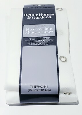 Better Homes & Gardens Frosted HeavyWeight Shower Liner 70x72-image