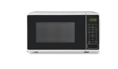 Mainstays 0.7 Cu ft Countertop Microwave Oven, 700 Watts, White-image