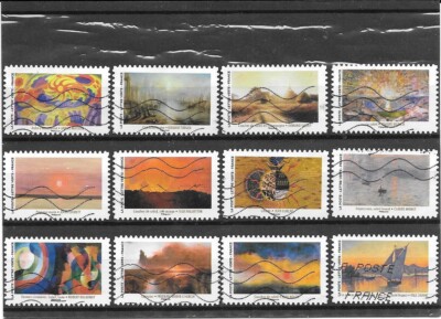 France 2025. Grand Soleil. Complete Series Of 12 Stamps Cancelled-image