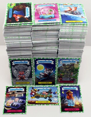 Garbage Pail Kids Goes On Vacation GREEN PARALLEL Pick List / Complete Your Set-image