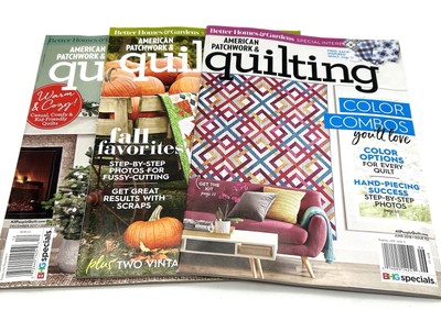 3 Better Homes And Gardens American Patchwork & Quilting Magazines 2017 2018-image