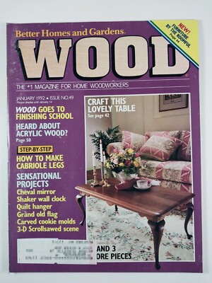 WOOD Magazine - Issue No. 49 (January, 1992) Better Homes and Gardens-image