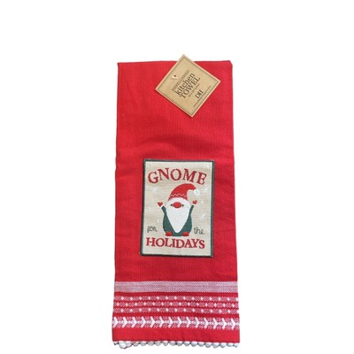 Design Imports DII Gnome for the Holidays Christmas Kitchen Dishtowel Tassle-image