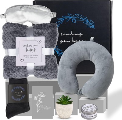 Thoughtful Self-Care Gift Basket for Men - Cozy Comfort and Healing Essentials-image