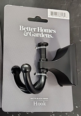 Better Homes & Gardens Eiffel Hook Metal Matte Black-image