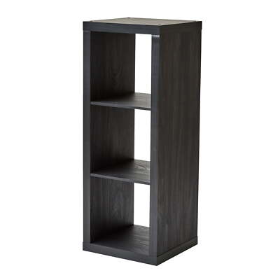 Better Homes & Gardens 3-Cube Storage Organizer, Charcoal Free Shipping-image