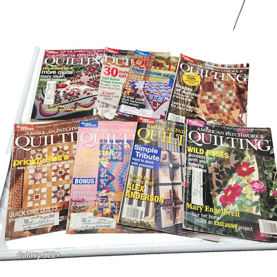 American Patchwork Quilting Magazines Lot of 8 2004-2005 Better Homes & Gardens-image