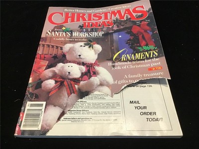 Better Homes & Gardens Magazine Christmas Ideas 1989 Torn Cover-image