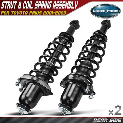 2x Rear LH & RH Complete Strut & Coil Spring Assembly for Toyota Prius 2001-2003-image