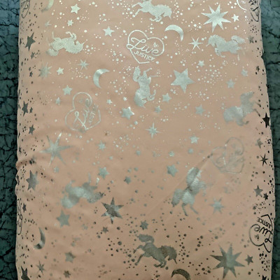 Girls Live Justice Pink Unicorn Sherpa blanket throw-image