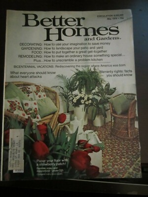 Better Homes & Gardens May 1976 Paper Your Floor with Strawberry Patch (R)-image