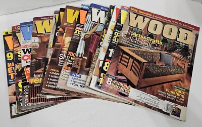 Lot of 13 Better Homes & Gardens WOOD Magazines-image