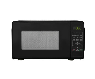 Mainstays 0.7 Cu ft Countertop Microwave Oven, 700 Watts, Black-image