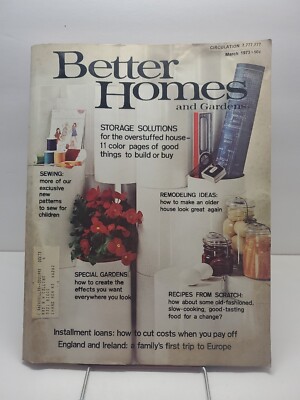 Vintage Better Homes and Gardens Magazine March 1973-image