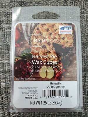(3) Mainstays Harvest Pie Scented Wax Melts Cubes - 18 CUBES TOTAL-image