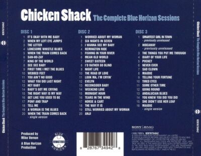 CHICKEN SHACK COMPLETE BLUE HORIZON SESSIONS NEW CD-image